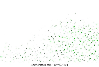 Light Green vector  template with circles. Blurred decorative design in abstract style with bubbles. The pattern can be used for beautiful websites.
