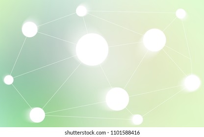 Light Green vector template with circles, triangles. Decorative design in abstract style with triangle structure. Beautiful design for your business advert.