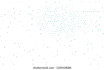 Light Green vector  template with circles. Illustration with set of shining colorful abstract circles. The pattern can be used for aqua ad, booklets.