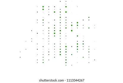 Light Green vector  template with circles. Beautiful colored illustration with blurred circles in nature style. New design for ad, poster, banner of your website.