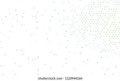 Light Green vector  template with circles. Beautiful colored illustration with blurred circles in nature style. The pattern can be used for beautiful websites.
