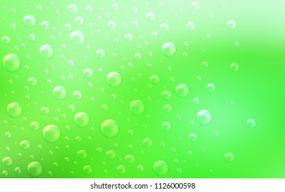 Light Green vector template with circles. Illustration with set of shining colorful abstract circles. The pattern can be used for ads, leaflets of liquid.
