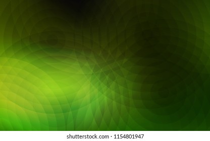 Light Green vector template with circles. Blurred bubbles on abstract background with colorful gradient. Pattern can be used for beautiful websites.