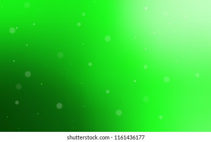 Light Green vector template with circles. Blurred decorative design in abstract style with bubbles. Pattern can be used for ads, leaflets.