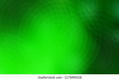 Light Green vector template with circles. Beautiful colored illustration with blurred circles in nature style. Pattern can be used for futuristic ad, booklets.