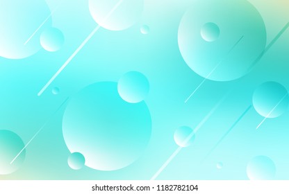 Light Green vector template with circles. Beautiful colored illustration with blurred circles in nature style. Pattern can be used for ads, leaflets.
