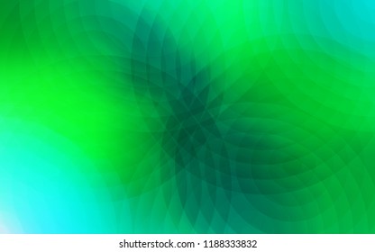 Light Green vector template with circles. Blurred decorative design in abstract style with bubbles. Pattern can be used for futuristic ad, booklets.