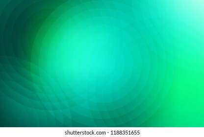 Light Green vector template with circles. Abstract illustration with colored bubbles in nature style. Pattern can be used for ads, leaflets.