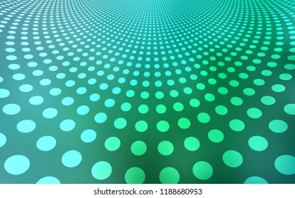Light Green vector template with circles. Modern abstract illustration with colorful water drops. Pattern can be used for beautiful websites.