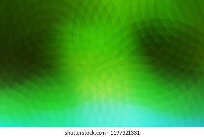 Light Green vector template with circles. Blurred bubbles on abstract background with colorful gradient. Beautiful design for your business advert.