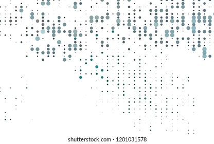 Light Green vector template with circles. Blurred decorative design in abstract style with bubbles. Design for posters, banners.