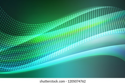 Light Green vector template with circles, triangles. Design with connection of dots and lines on colorful background. Trendy design for wallpaper, fabric makers.