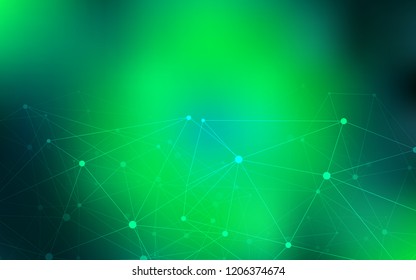 Light Green vector template with circles, triangles. Abstract illustration with colorful discs and triangles. Pattern can be used for ads, leaflets.
