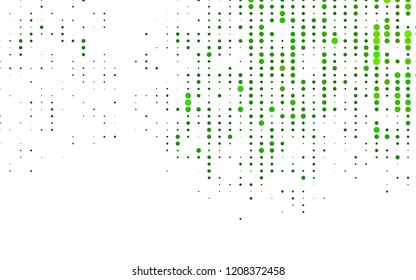 Light Green vector template with circles. Glitter abstract illustration with blurred drops of rain. Pattern for beautiful websites.