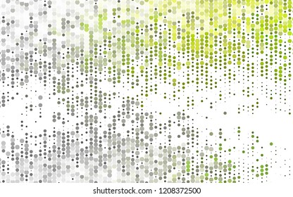 Light Green vector template with circles. Blurred bubbles on abstract background with colorful gradient. Pattern for ads, leaflets.