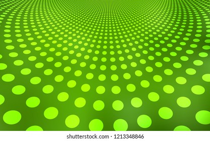 Light Green vector template with circles. Glitter abstract illustration with blurred drops of rain. Pattern can be used as texture of wallpapers.