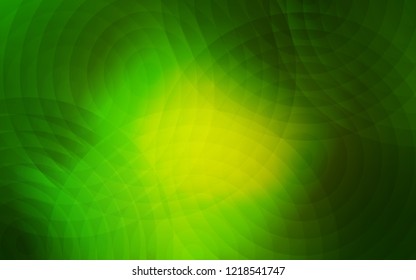 Light Green vector template with circles. Beautiful colored illustration with blurred circles in nature style. New design for ad, poster, banner of your website.