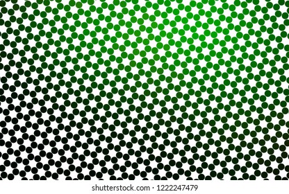 Light Green vector template with circles. Abstract illustration with colored bubbles in nature style. Pattern of water, rain drops.