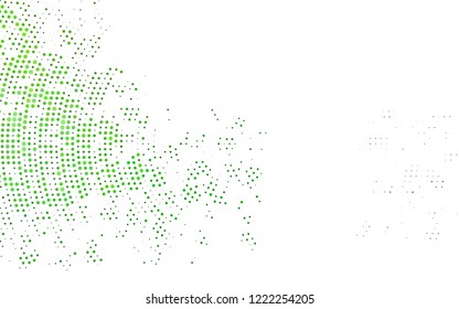 Light Green vector template with circles. Modern abstract illustration with colorful water drops. Pattern for beautiful websites.