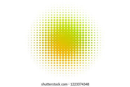 Light Green vector template with circles. Blurred bubbles on abstract background with colorful gradient. Pattern for ads, leaflets.
