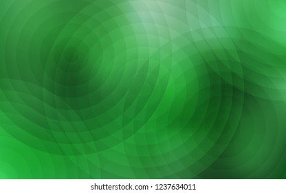 Light Green vector template with circles. Abstract illustration with colored bubbles in nature style. Pattern can be used for beautiful websites.