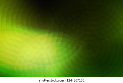 Light Green vector template with circles. Blurred bubbles on abstract background with colorful gradient. Completely new template for your brand book.