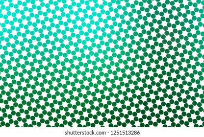 Light Green vector template with circles. Beautiful colored illustration with blurred circles in nature style. Pattern for ads, booklets.