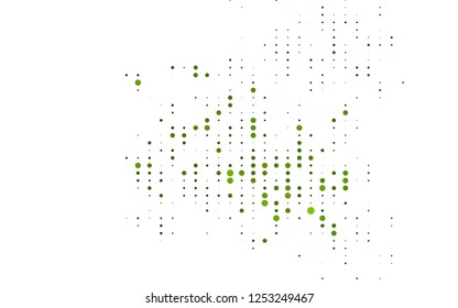 Light Green vector template with circles. Illustration with set of shining colorful abstract circles. Pattern for ads, leaflets.