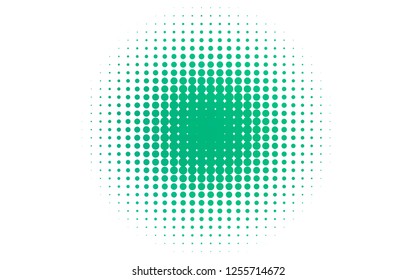 Light Green vector template with circles. Blurred bubbles on abstract background with colorful gradient. Design for business adverts.