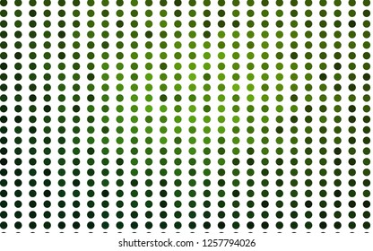 Light Green vector template with circles. Blurred bubbles on abstract background with colorful gradient. Pattern for ads, leaflets.