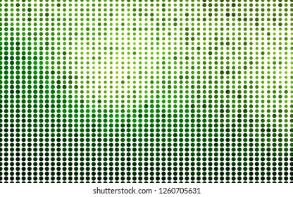 Light Green vector template with circles. Beautiful colored illustration with blurred circles in nature style. Pattern of water, rain drops.