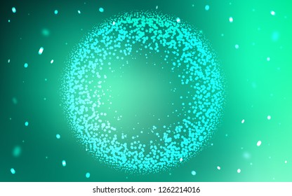 Light Green vector template with circles. Beautiful colored illustration with blurred circles in nature style. Design for poster, banner of websites.