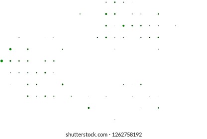 Light Green vector template with circles. Abstract illustration with colored bubbles in nature style. Pattern for ads, booklets.