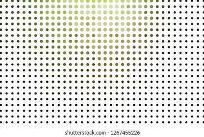 Light Green vector template with circles. Glitter abstract illustration with blurred drops of rain. Template for your brand book.