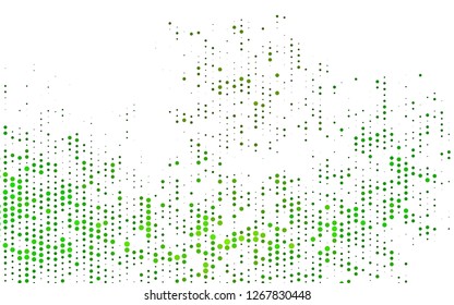 Light Green vector template with circles. Blurred decorative design in abstract style with bubbles. Design for posters, banners.