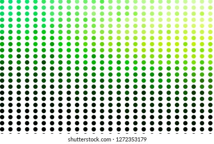 Light Green vector template with circles. Abstract illustration with colored bubbles in nature style. Template for your brand book.