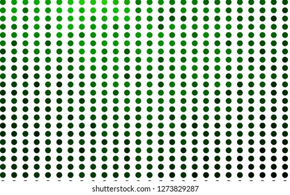 Light Green vector template with circles. Illustration with set of shining colorful abstract circles. Pattern of water, rain drops.