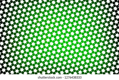 Light Green vector template with circles. Modern abstract illustration with colorful water drops. Pattern for ads, booklets.