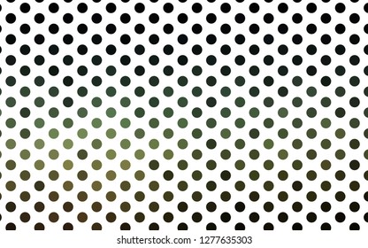 Light Green vector template with circles. Illustration with set of shining colorful abstract circles. Pattern for beautiful websites.