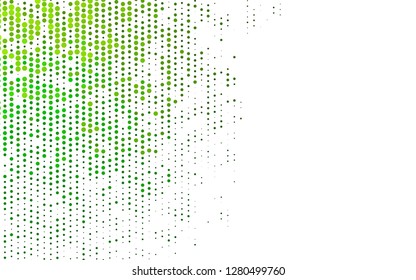 Light Green vector template with circles. Blurred bubbles on abstract background with colorful gradient. Design for business adverts.