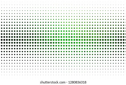 Light Green vector template with circles. Modern abstract illustration with colorful water drops. Pattern of water, rain drops.