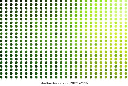 Light Green vector template with circles. Glitter abstract illustration with blurred drops of rain. Template for your brand book.