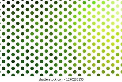Light Green vector template with circles. Modern abstract illustration with colorful water drops. Pattern for ads, booklets.