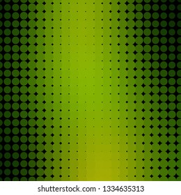 Light Green vector template with circles. Abstract decorative design in gradient style with bubbles. Pattern for websites, landing pages.