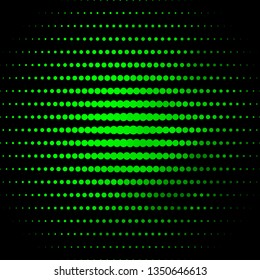 Light Green vector template with circles. Colorful illustration with gradient dots in nature style. Pattern for business ads.