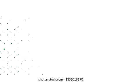 Light Green vector template with circles. Modern abstract illustration with colorful water drops. Template for your brand book.