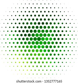 Light Green vector template with circles. Abstract colorful disks on simple gradient background. Design for posters, banners.