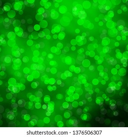 Light Green vector template with circles. Colorful illustration with gradient dots in nature style. Pattern for wallpapers, curtains.
