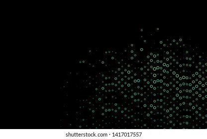 Light Green vector template with circles. Modern abstract illustration with colorful water drops. Pattern for ads, leaflets.