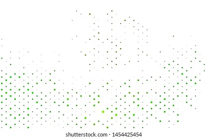 Light Green vector template with circles. Blurred bubbles on abstract background with colorful gradient. Design for business adverts.